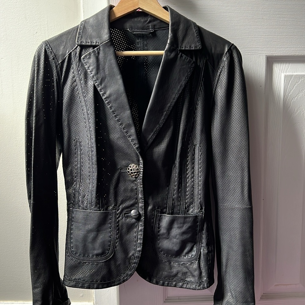 Women's Black Leather Jacket